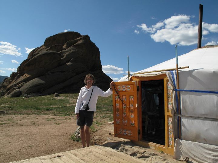 Jefre’s yurt in the Mongolian countryside.