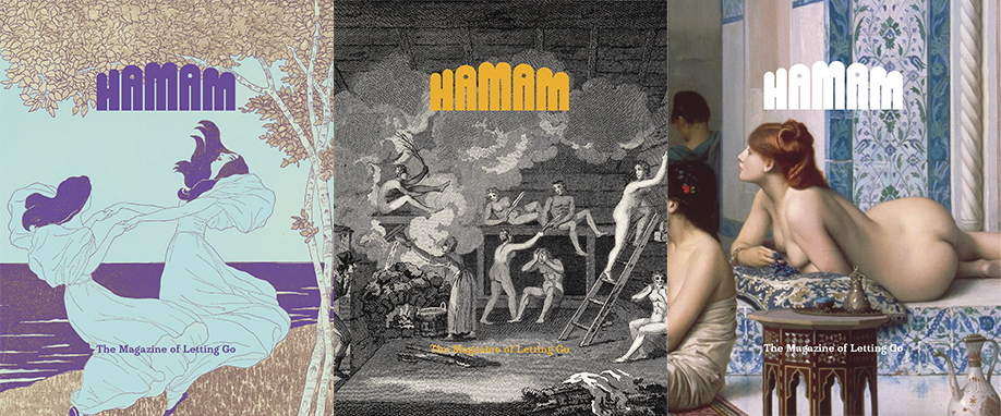 A sampling of Hamam magazine covers. All illustrations by designer Okay Karadayılar and Ekin Balcıoğlu.