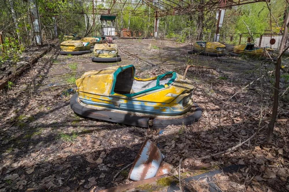 An abandoned Chernobyl amusement park, Ukraine