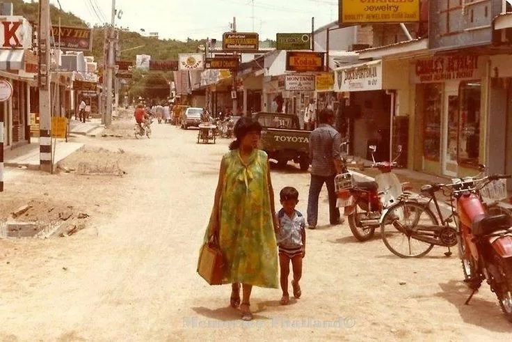 The streets of Pattaya in the 1990s.