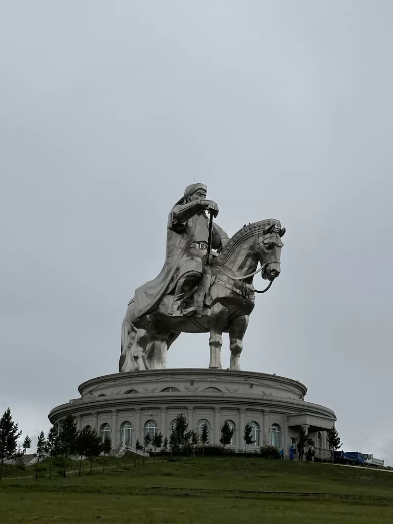 A statue of Genghis Khan.