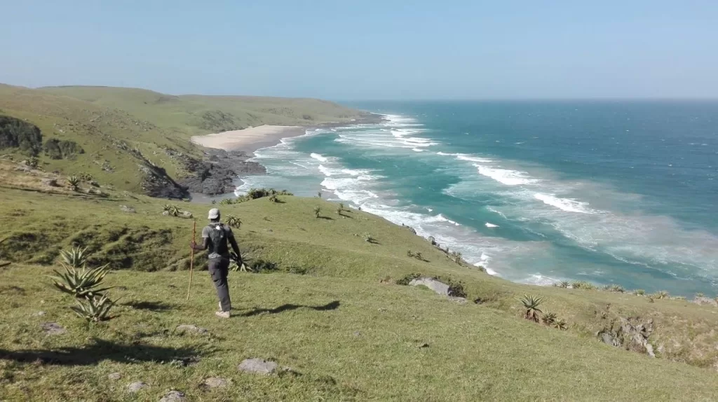 The wild coast in South Africa.