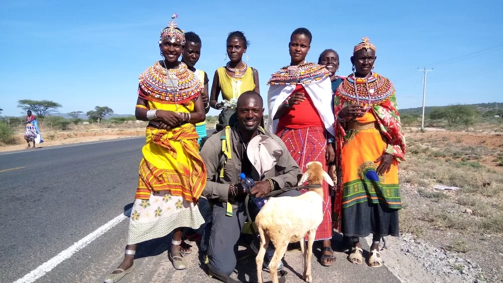 Along the walk in Marsabit county, Kenya.