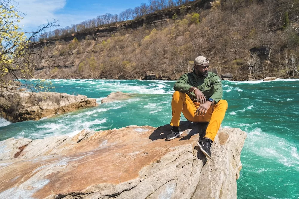 Niagara Falls, during a rock climbing trip. Photo credit: Mark Scherle.