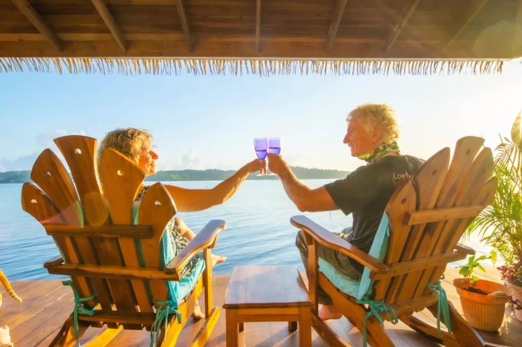 Anne-Michelle and her partner, Doug enjoying the good life.