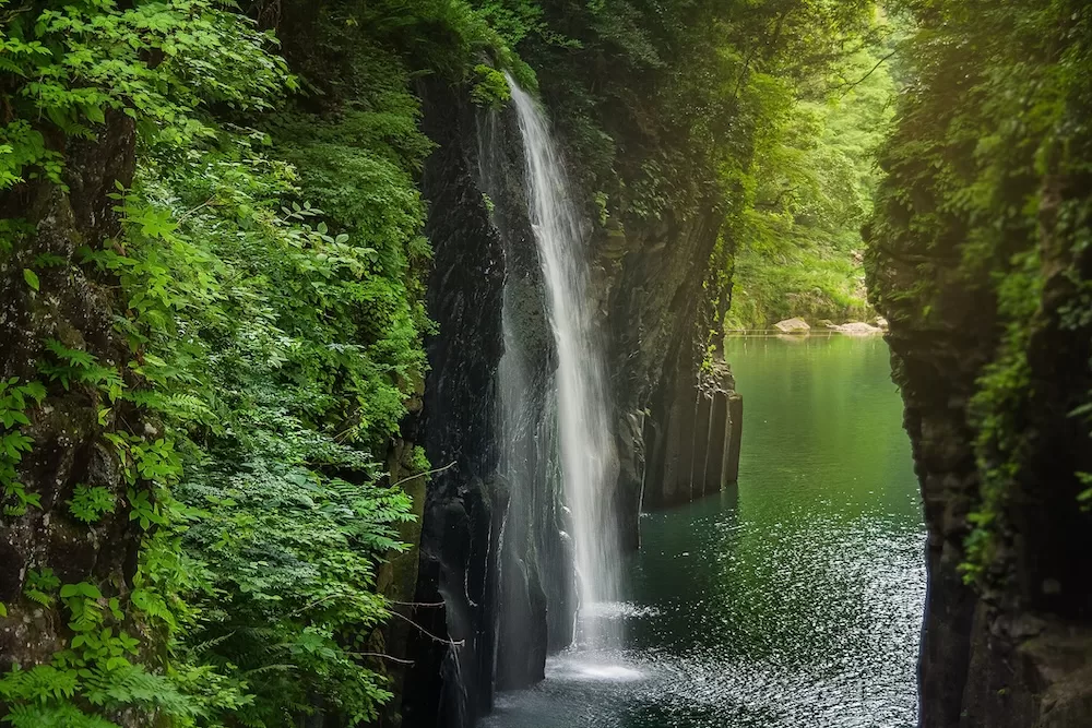 Takachiho gorge at Miyazaki, Japan.