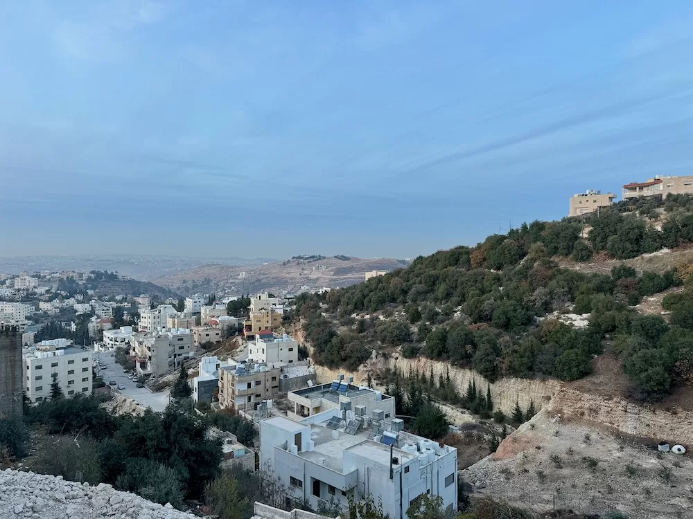 A view of the town of Fuheis.