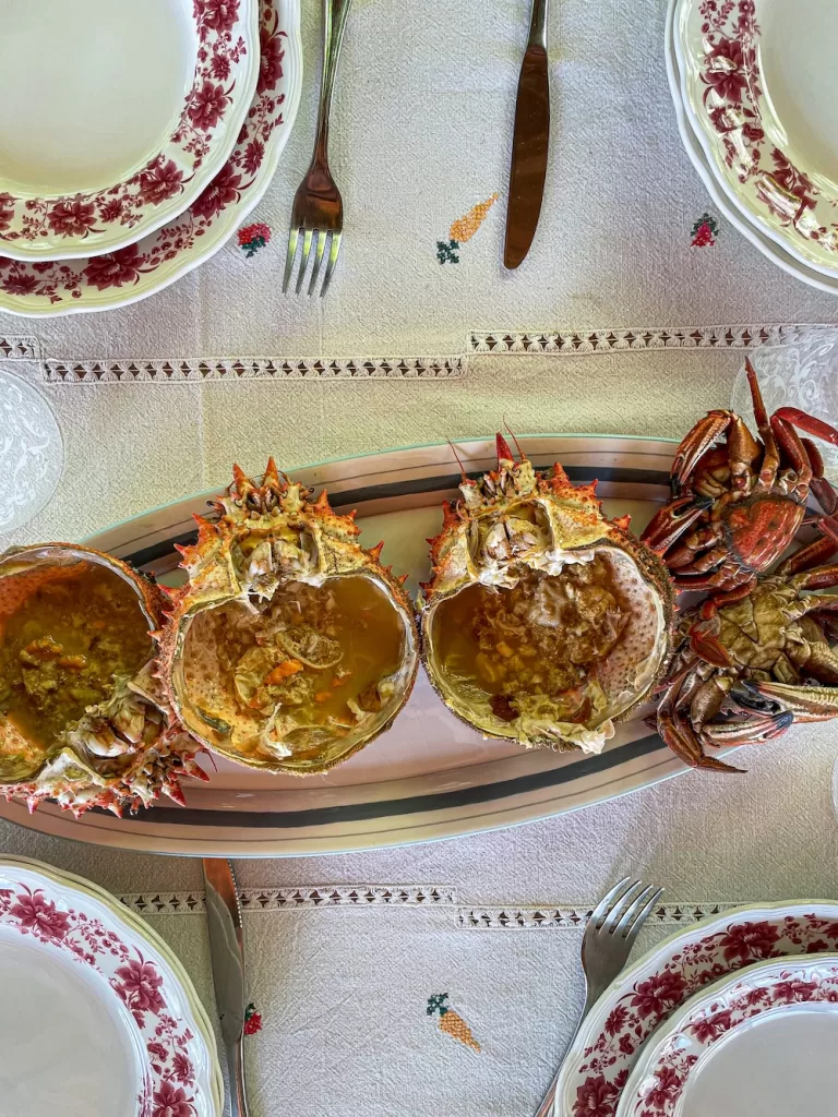 Stuffed crab heads.