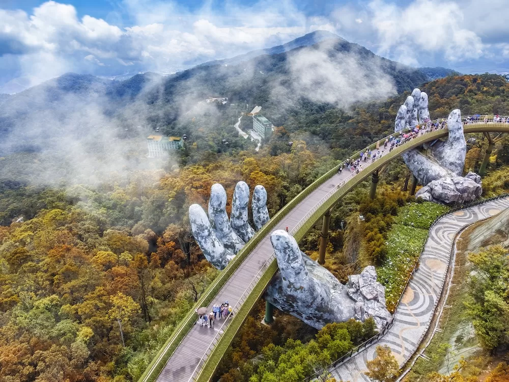 The Golden Bridge in Da Nang, Vietnam