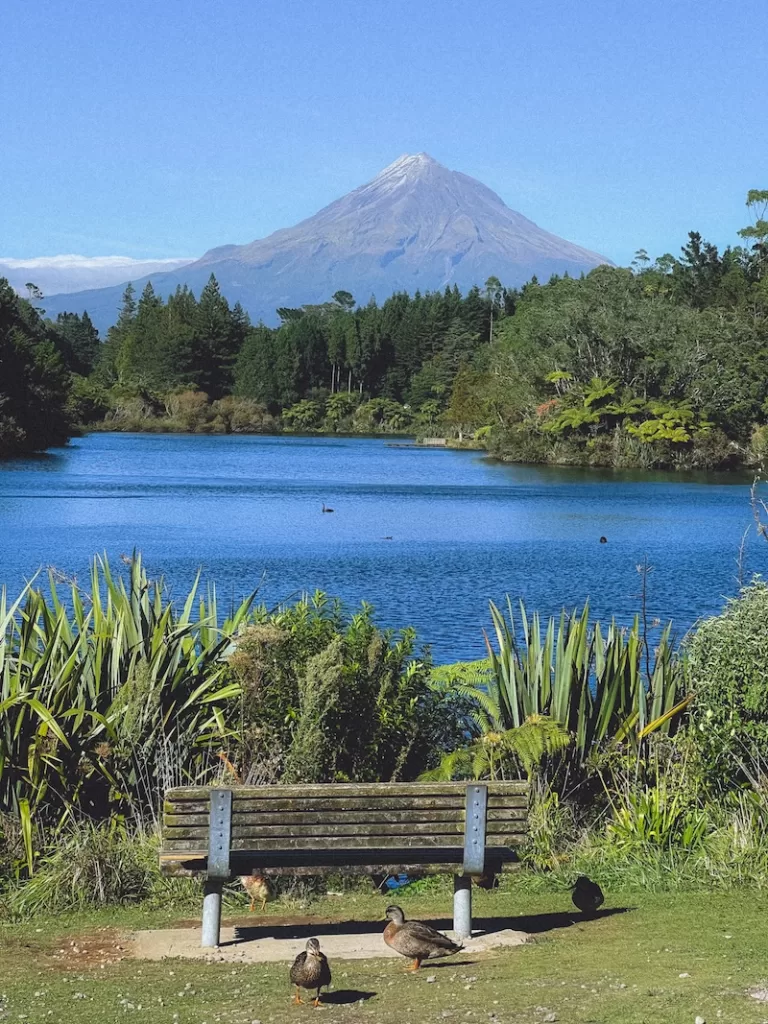 Lake Mangamahoe, Taranaki, New Zealand. 