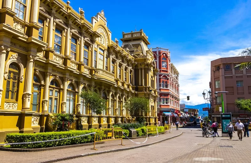 The streets of San José, Costa Rica. 