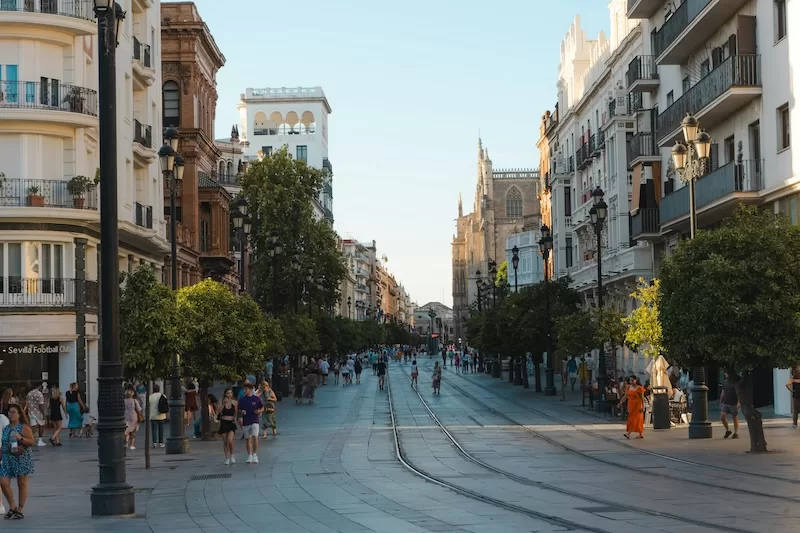 Siesta time: Streets fall quiet in the afternoon.