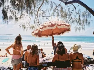 Every day life unfolds on Australia’s golden sands.