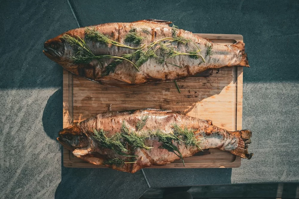 Freshly caught fish at the heart of a simple, seasonal Ikarian meal.